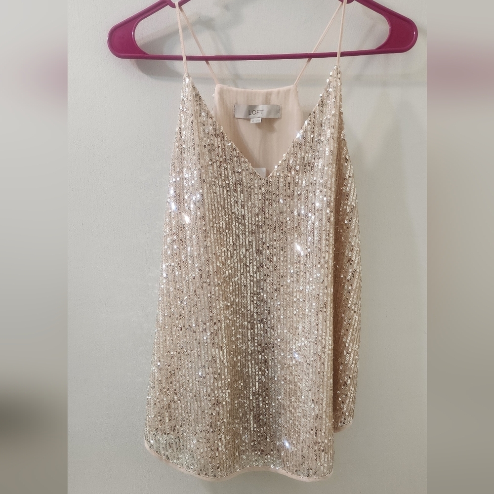 Sequin Embellished Tank Top